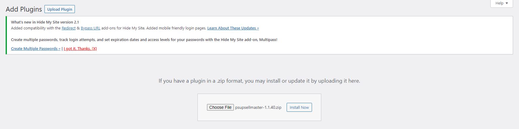 Upload Plugin